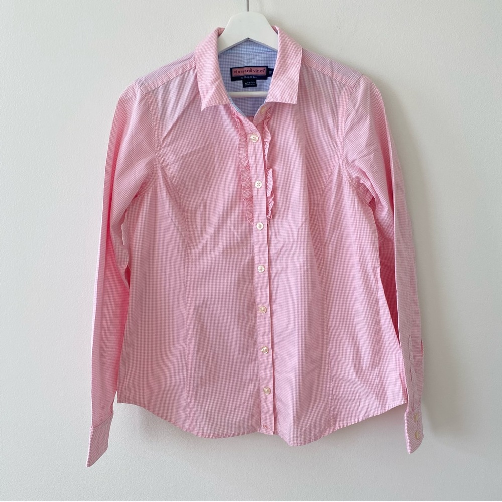 Vineyard Vines by Shep & Ian Women’s Long Sleeve Button Down Shirt EUC